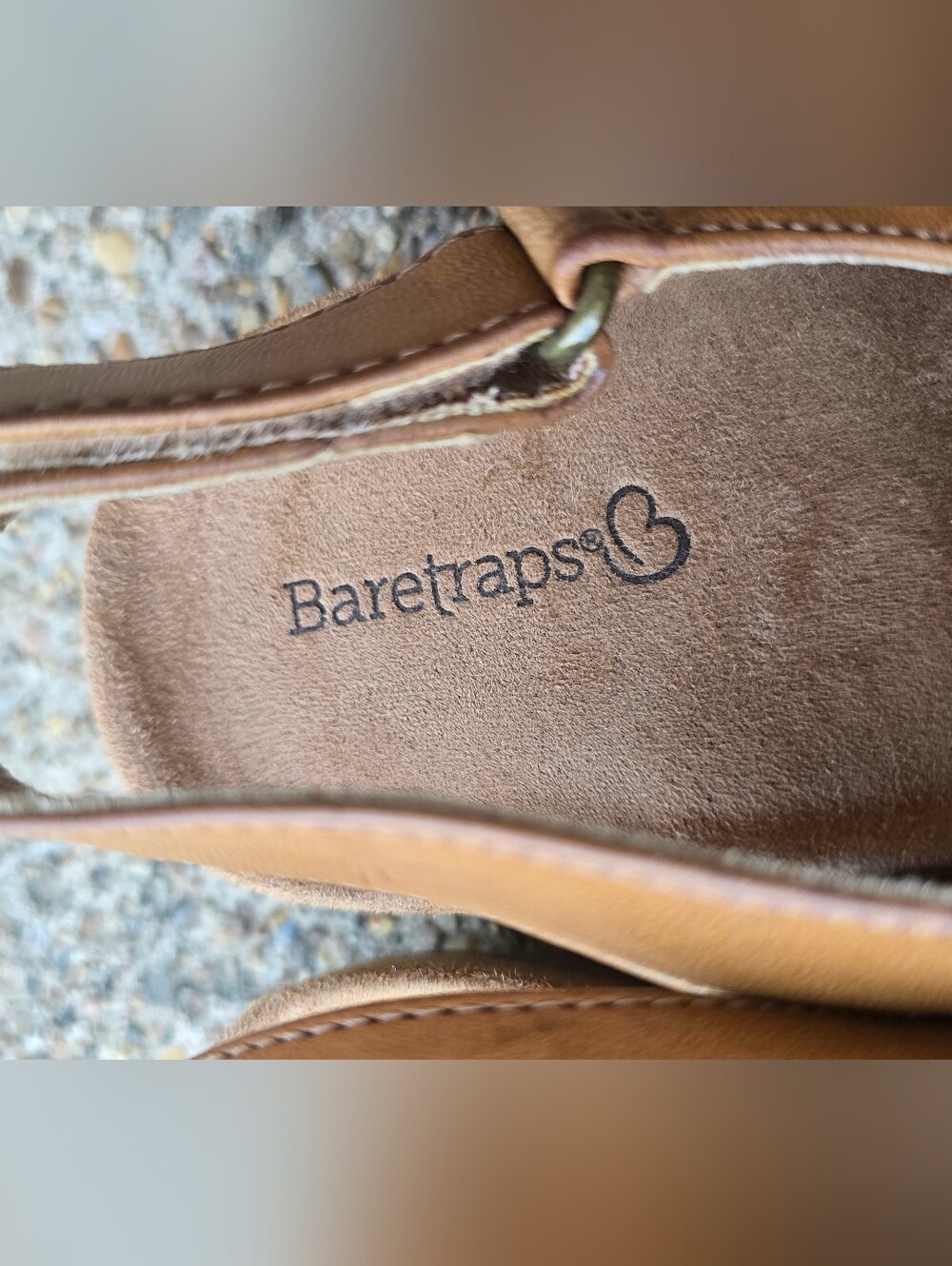 Baretraps Giovanna Brown Comfort Slingback Sandals Women's Size 7 - Picture 5 of 9